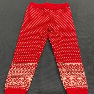 OshKosh Red and White Patterned Sweatpants